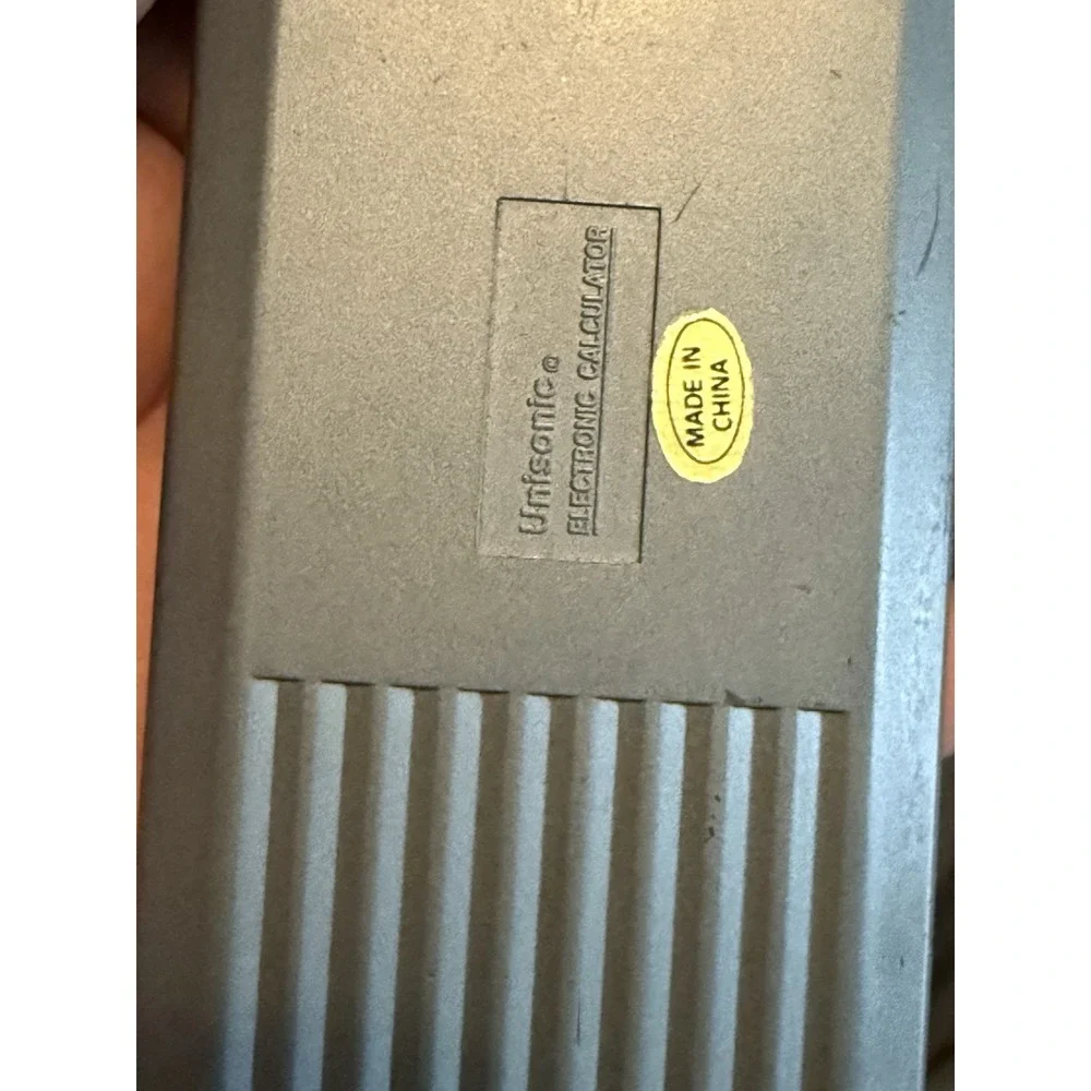 Vintage‎ Unisonic Foldable LC2960 Solar 10 Digit Display Calculator No Power
